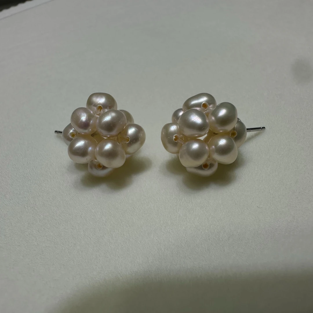 【专属】天然珍珠耳饰/花团锦簇/时尚气质百搭
