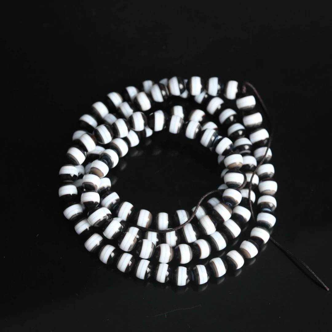 十九世纪药师玛瑙长串念珠【文物宝库】ABS251111013