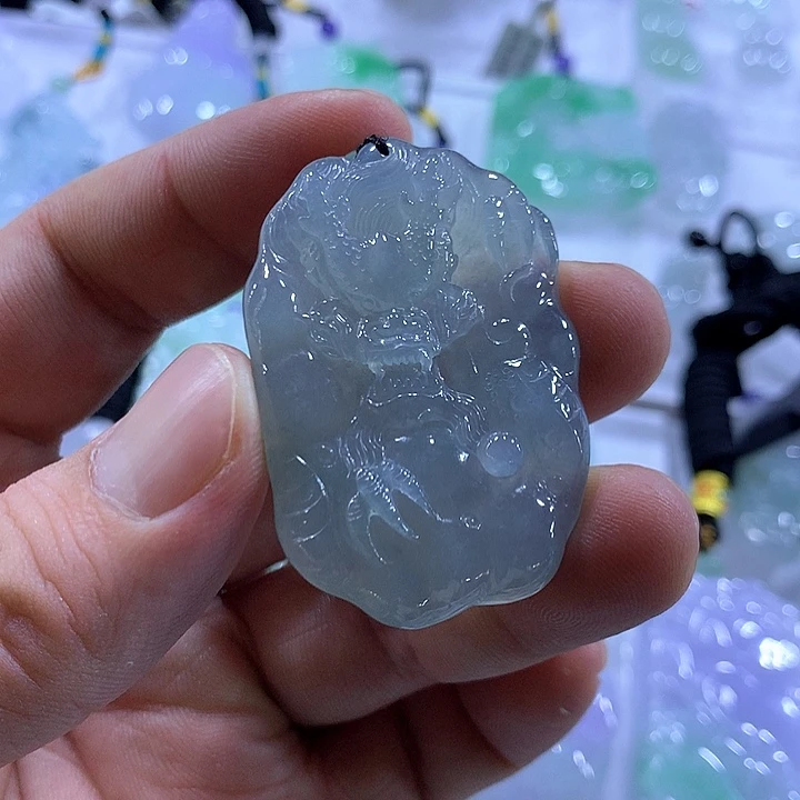 翡翠未镶嵌颈饰天然翡翠A货吊坠