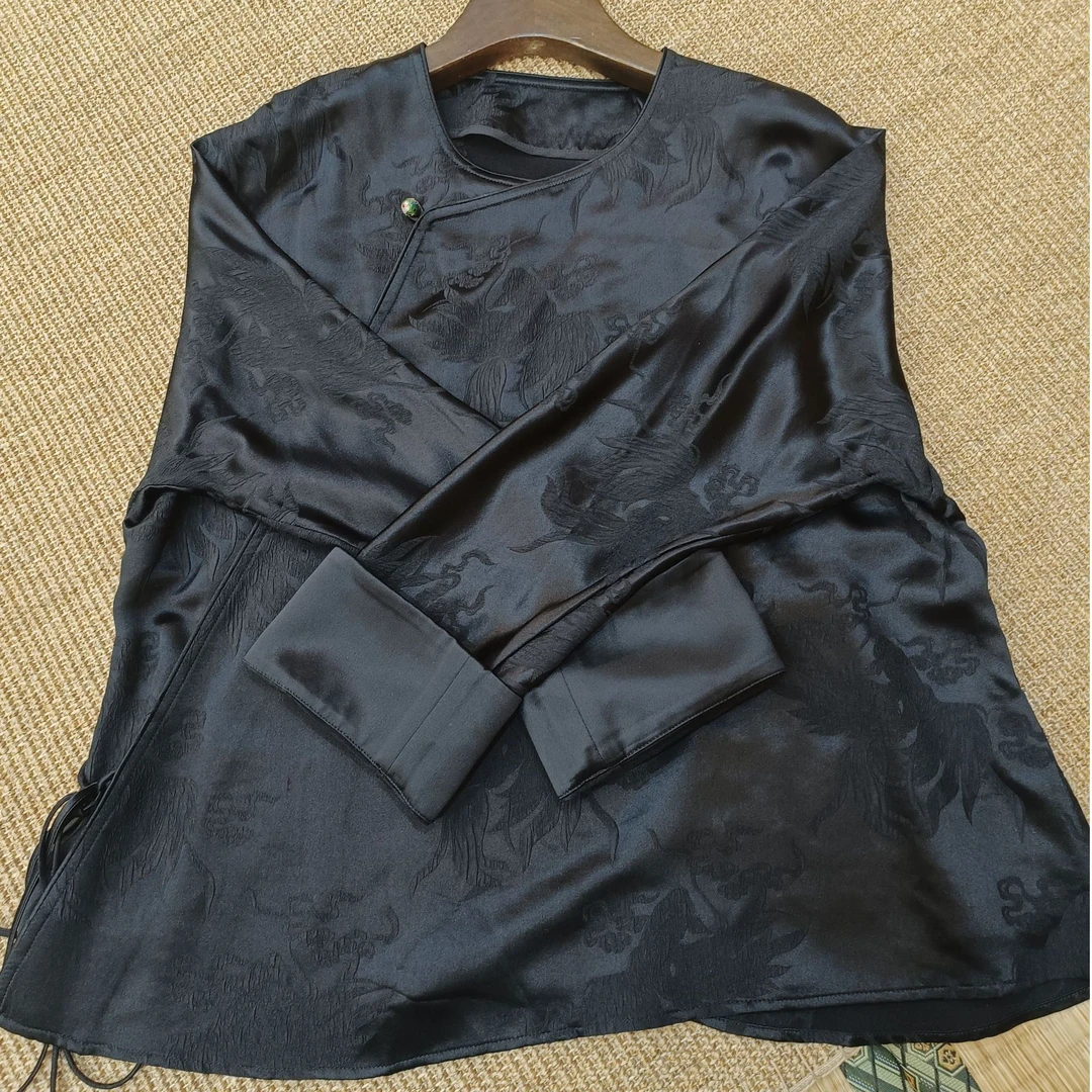 【花一朵】2025春款满分桑蚕丝经典百搭上衣