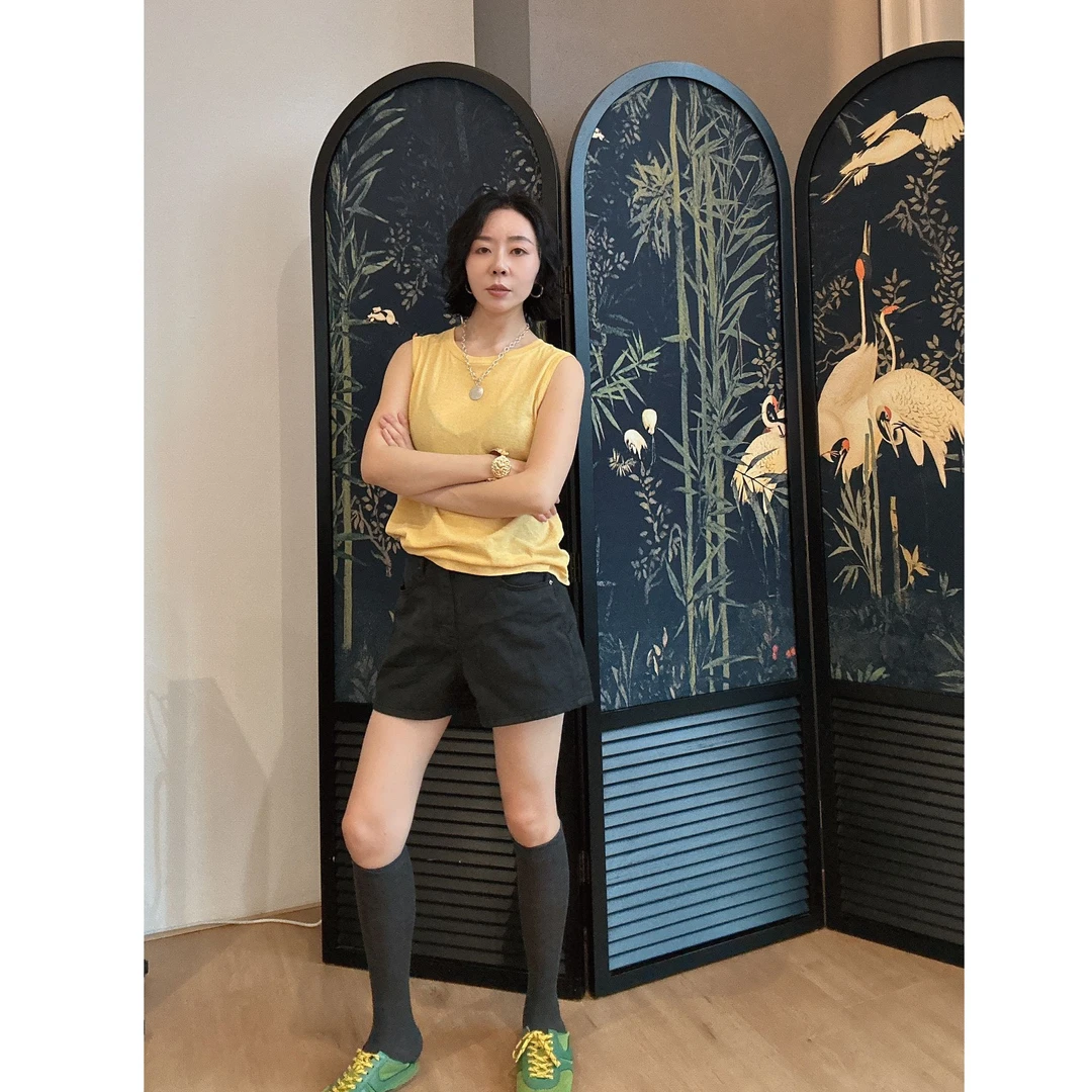 Without Memory【蘑菇短裤】大大灰黑色百搭直筒牛仔短裤SS8056