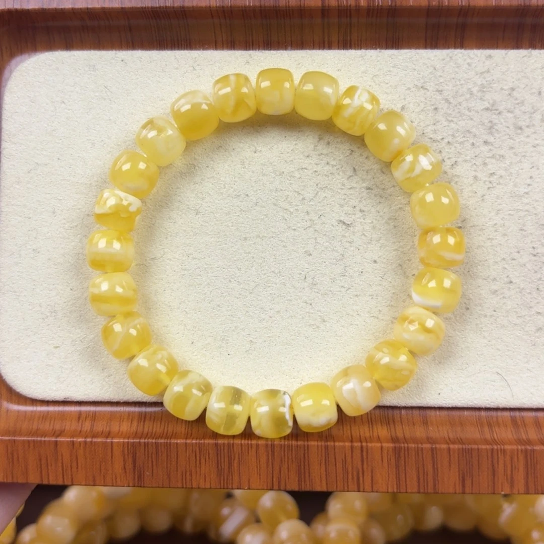 未镶嵌琥珀手链9.1mm裸发