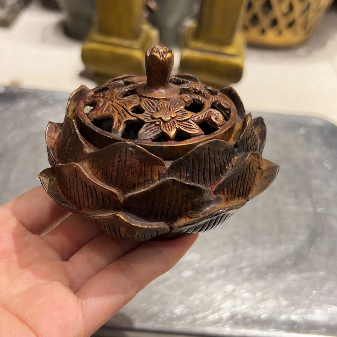观**风微瑕疵黄铜摆件工艺品