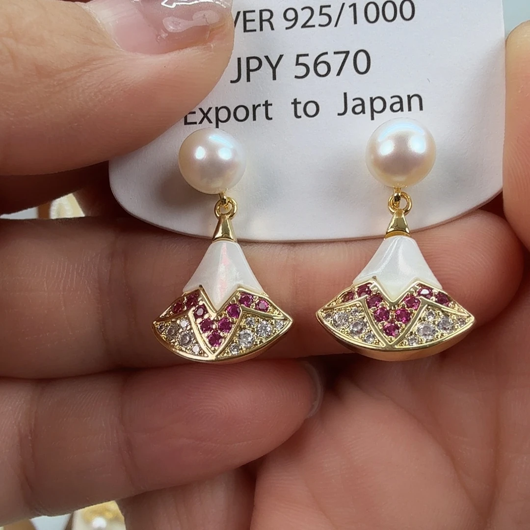 未镶嵌耳饰淡水珍珠