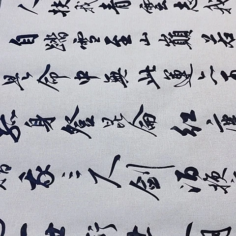 业***恒扇子青云志行书六尺作品