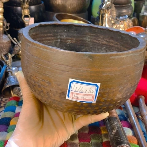 铜游**龙老磬   回流铜磬