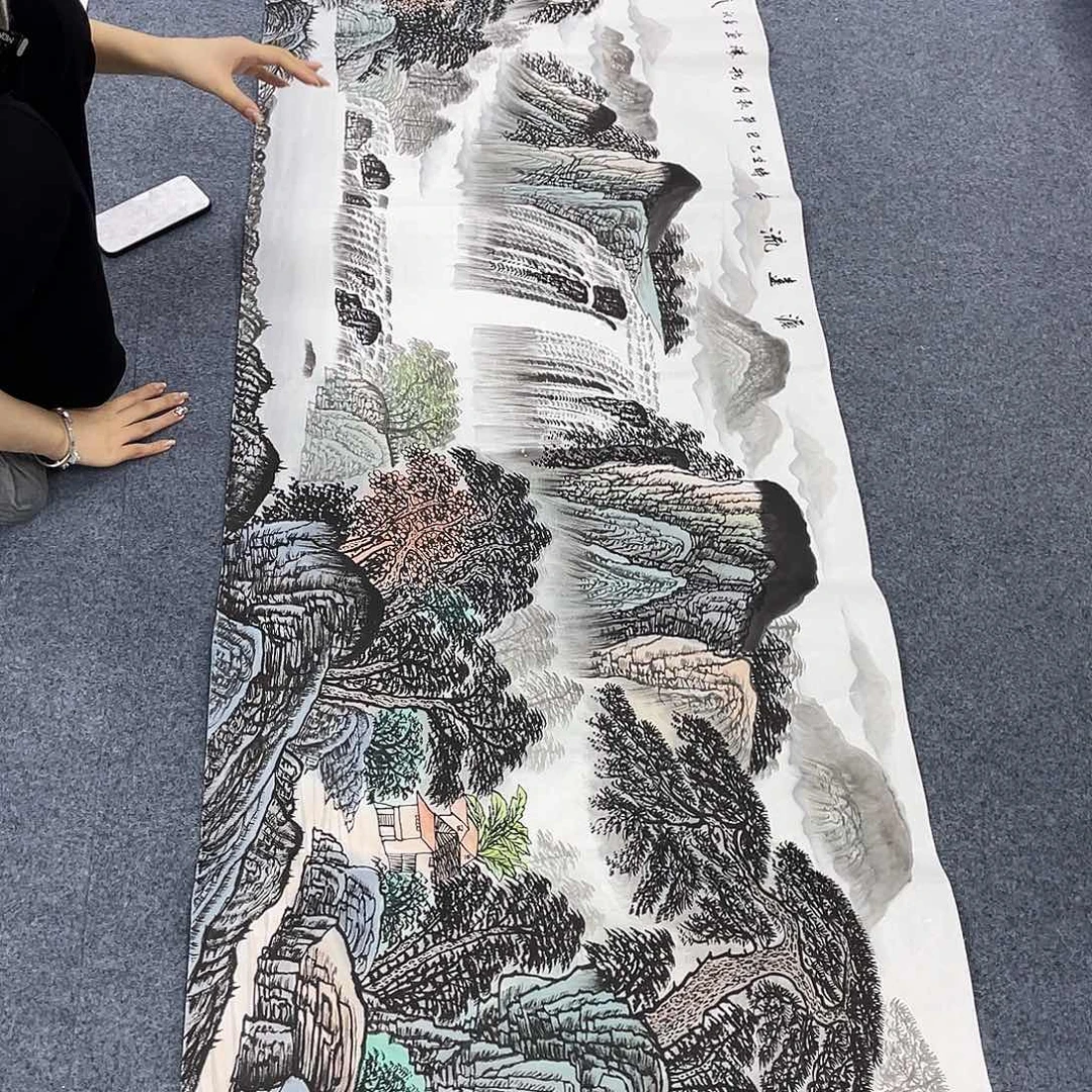 国国画作品小姐姐放漏…