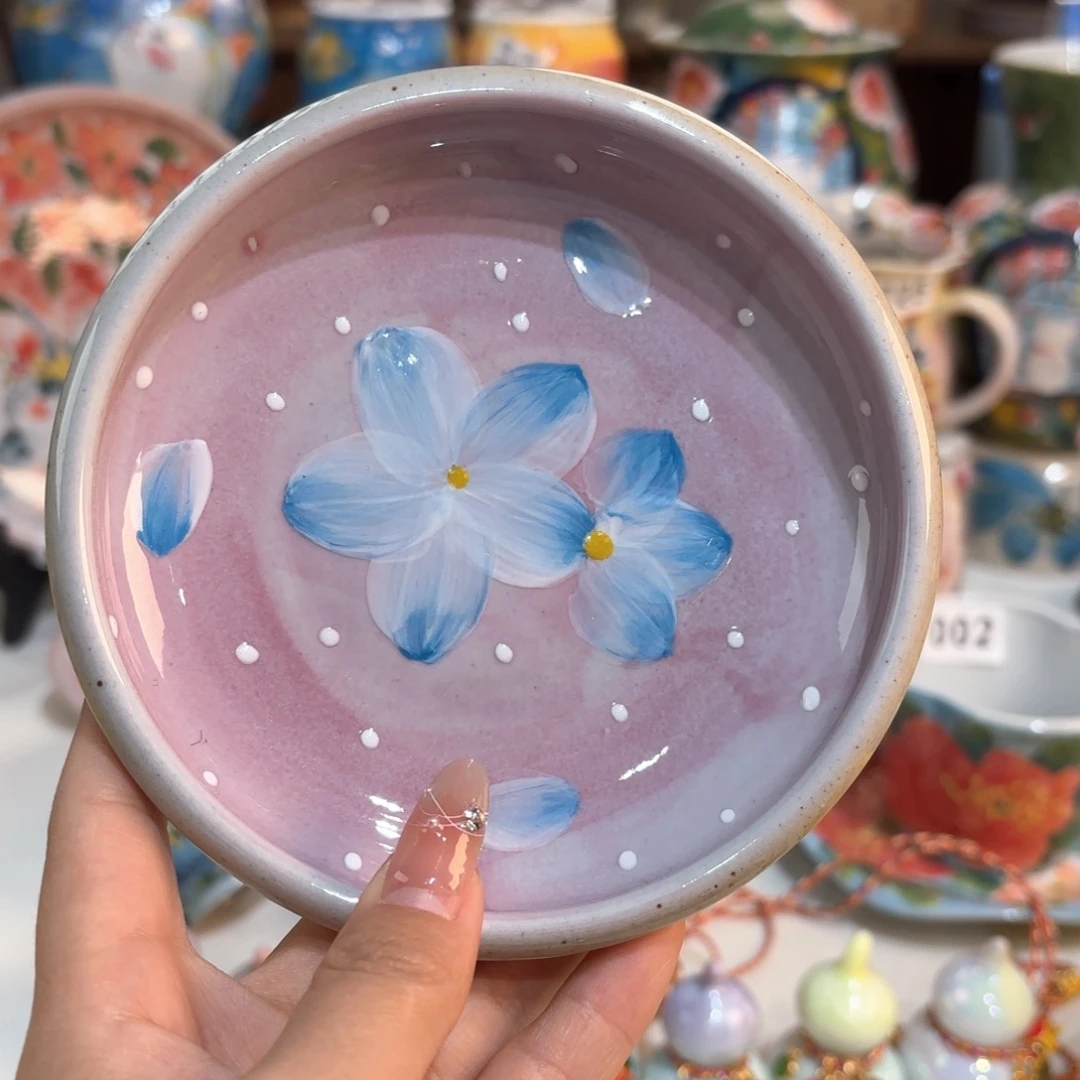 景德镇手绘高温釉下彩陶瓷茶具