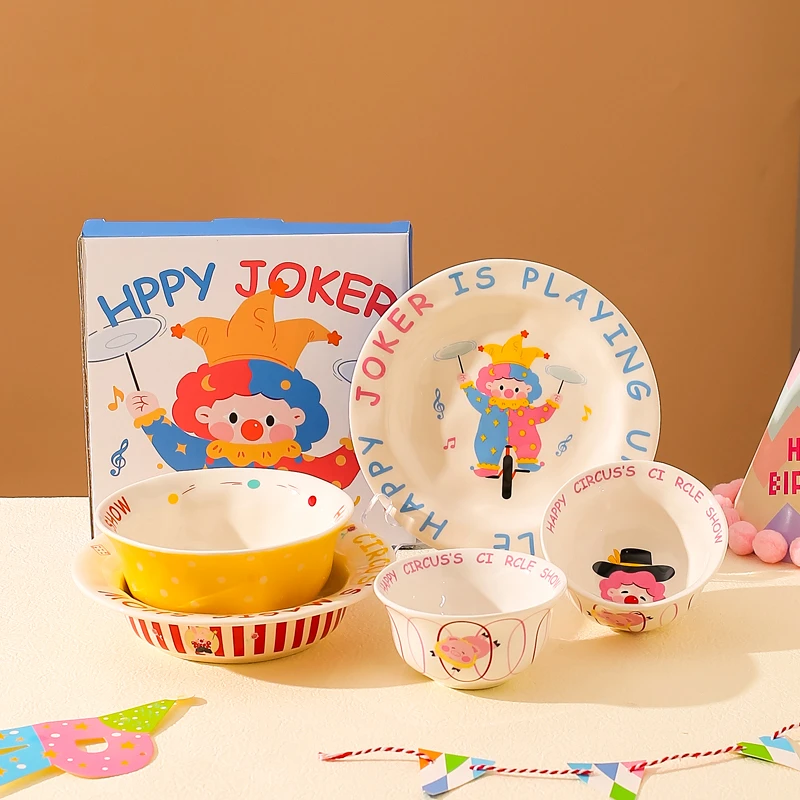 川岛屋星光剧场儿童米饭碗家用2025新款陶瓷餐具套装汤碗面碗盘子
