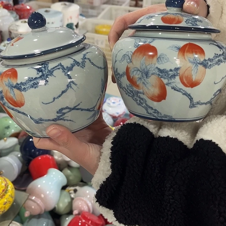 摆件陶瓷茶叶罐密封罐
