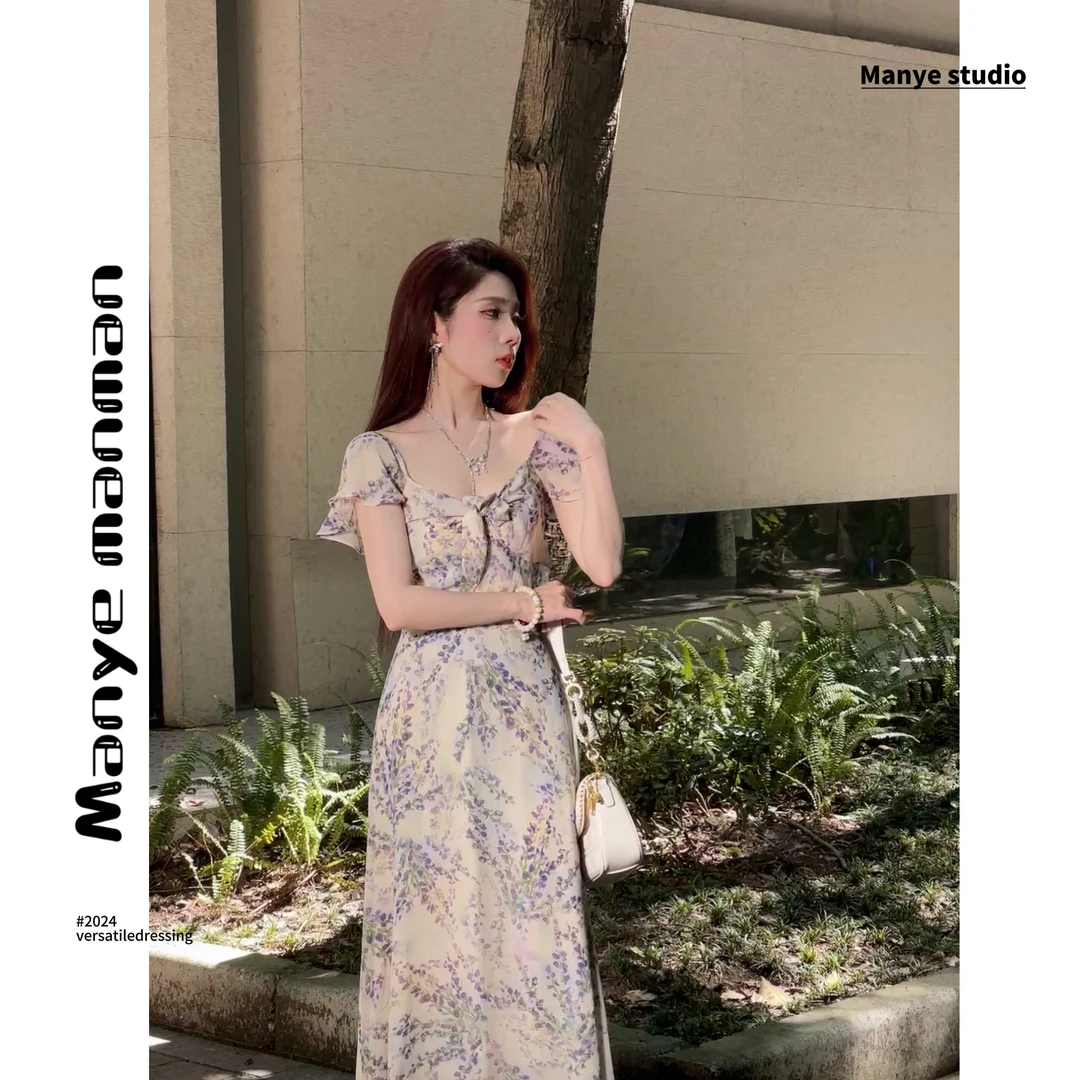 冉冉定制●夏季显瘦碎花连衣裙JJX4LYQ3111