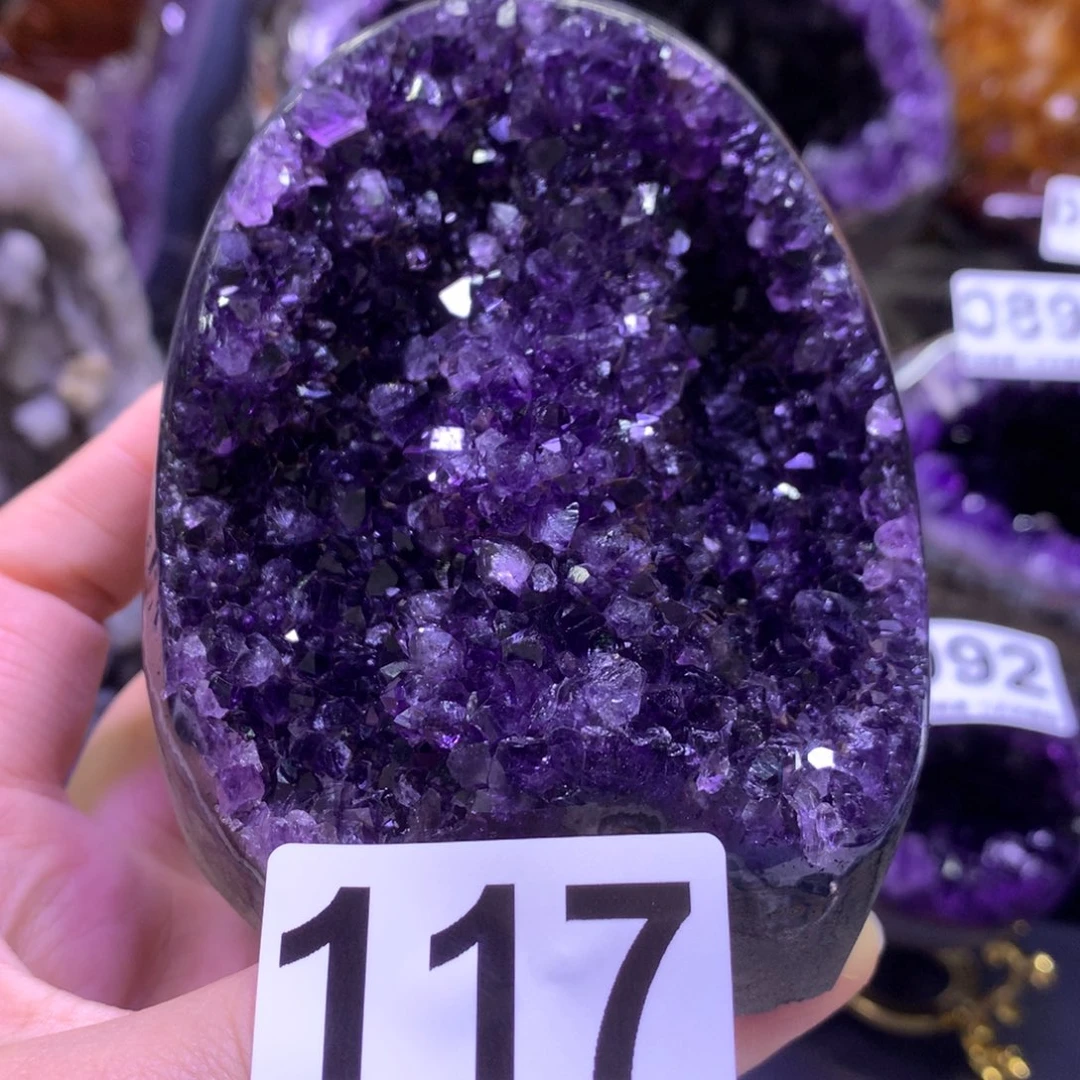 紫晶摆件未镶嵌水晶