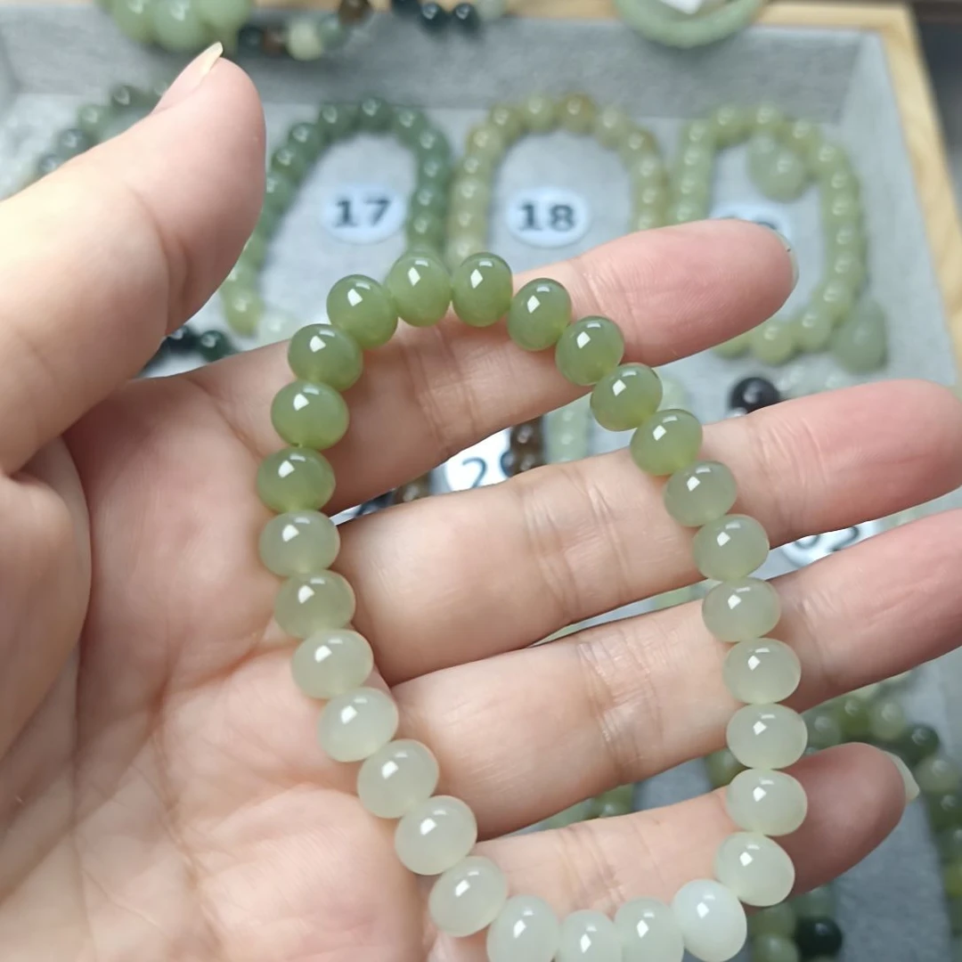 手链未镶嵌和田玉（糖玉）