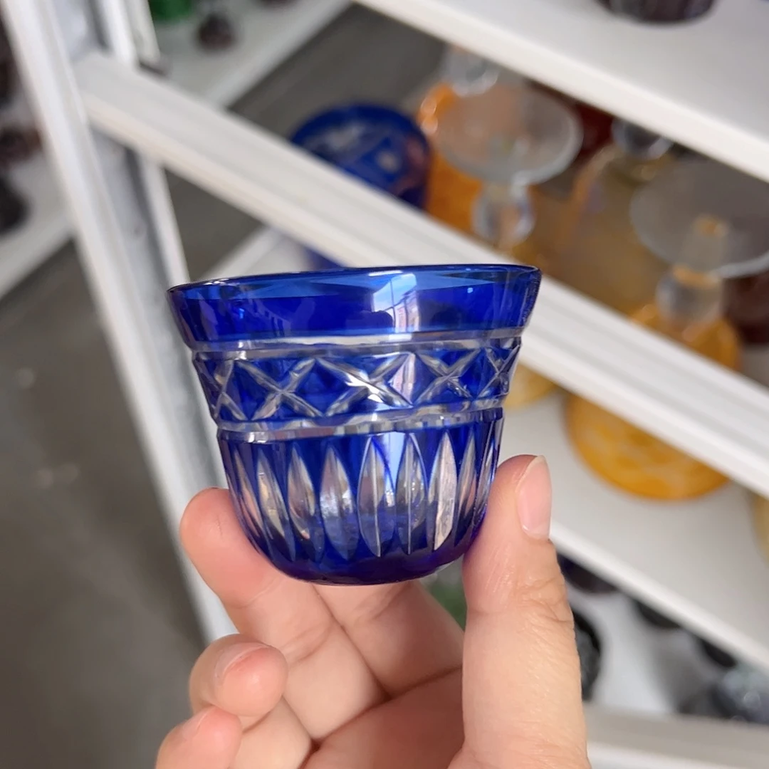 水晶玻璃高脚款微瑕一个