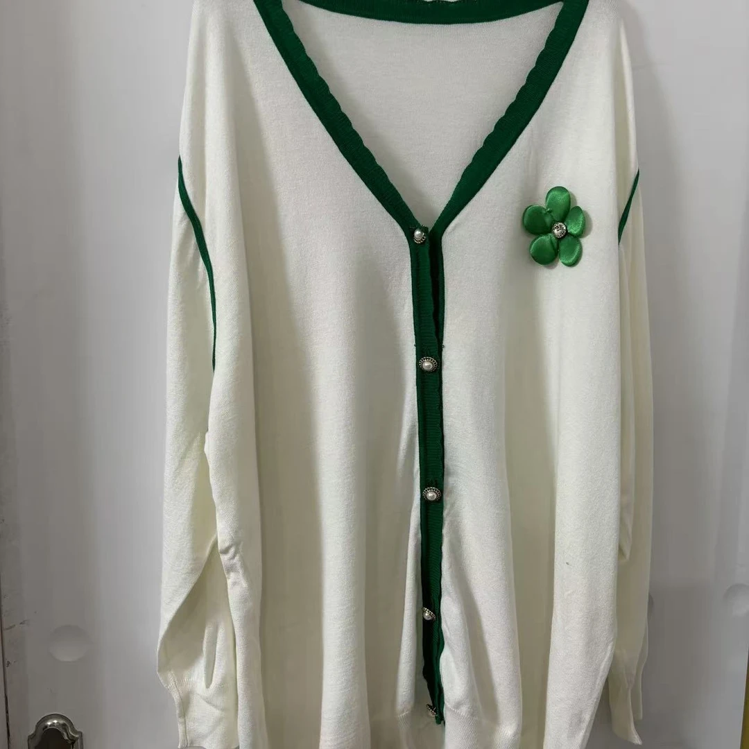 1977 开衫毛衣潮流百搭宽松韩版慵懒风针织