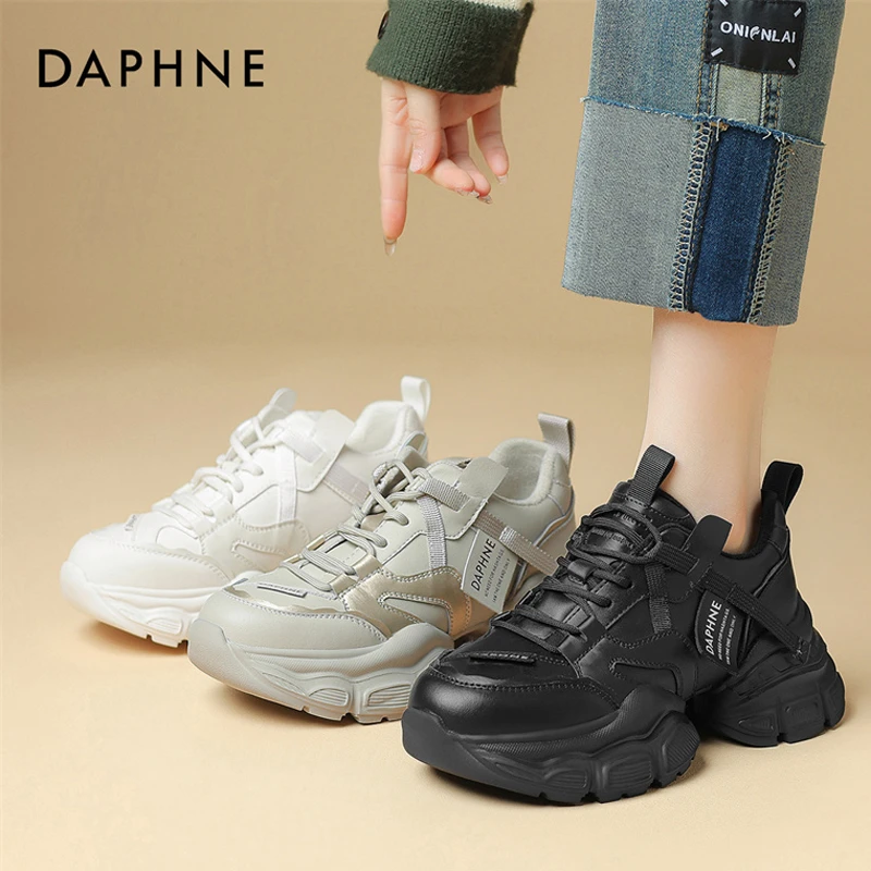 达芙妮潮酷老爹鞋2025春季ins新款高级感百搭ins厚底运动鞋女鞋女
