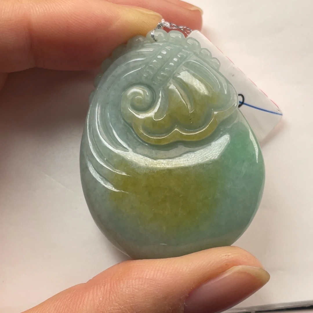 翡翠未镶嵌颈饰翡翠钱袋