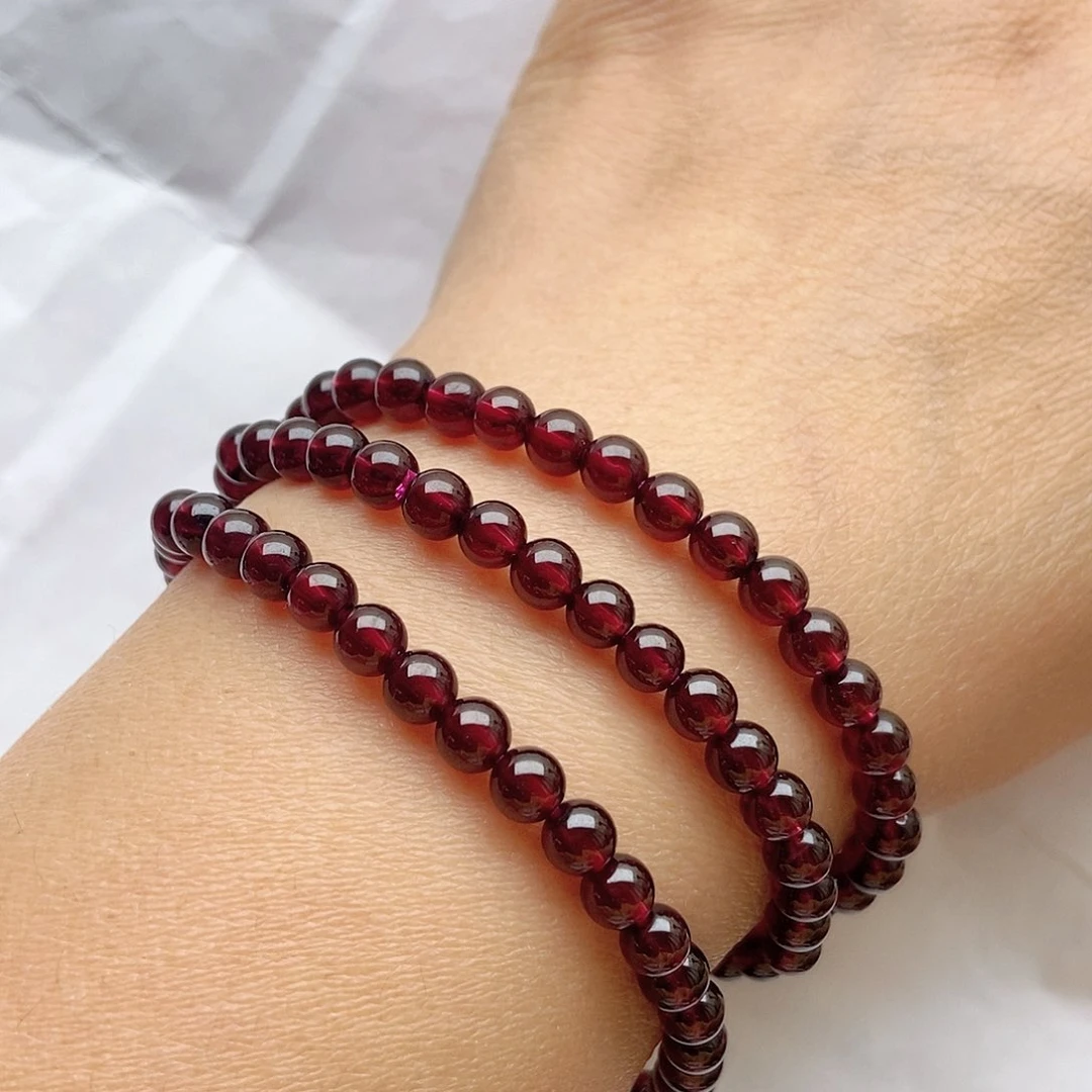 石榴石手链未镶嵌5.0福利
