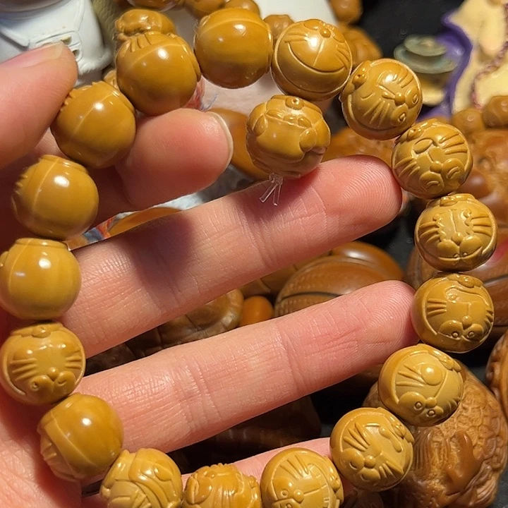手串/手链橄榄核猴头哆啦A梦三通