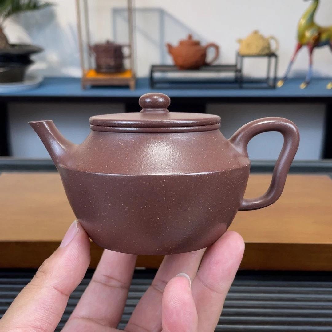 茶壶紫砂底槽青镜瓦200cc