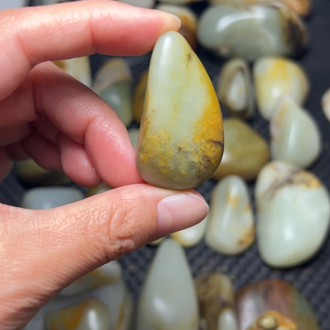 和田玉未镶嵌挂件62