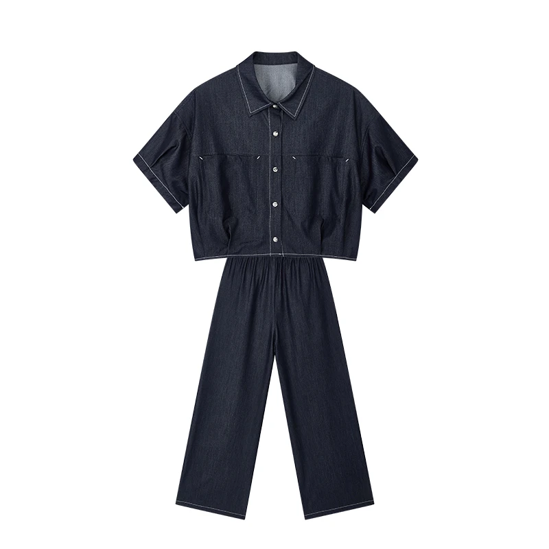 【达人专属】牛仔套装W6622