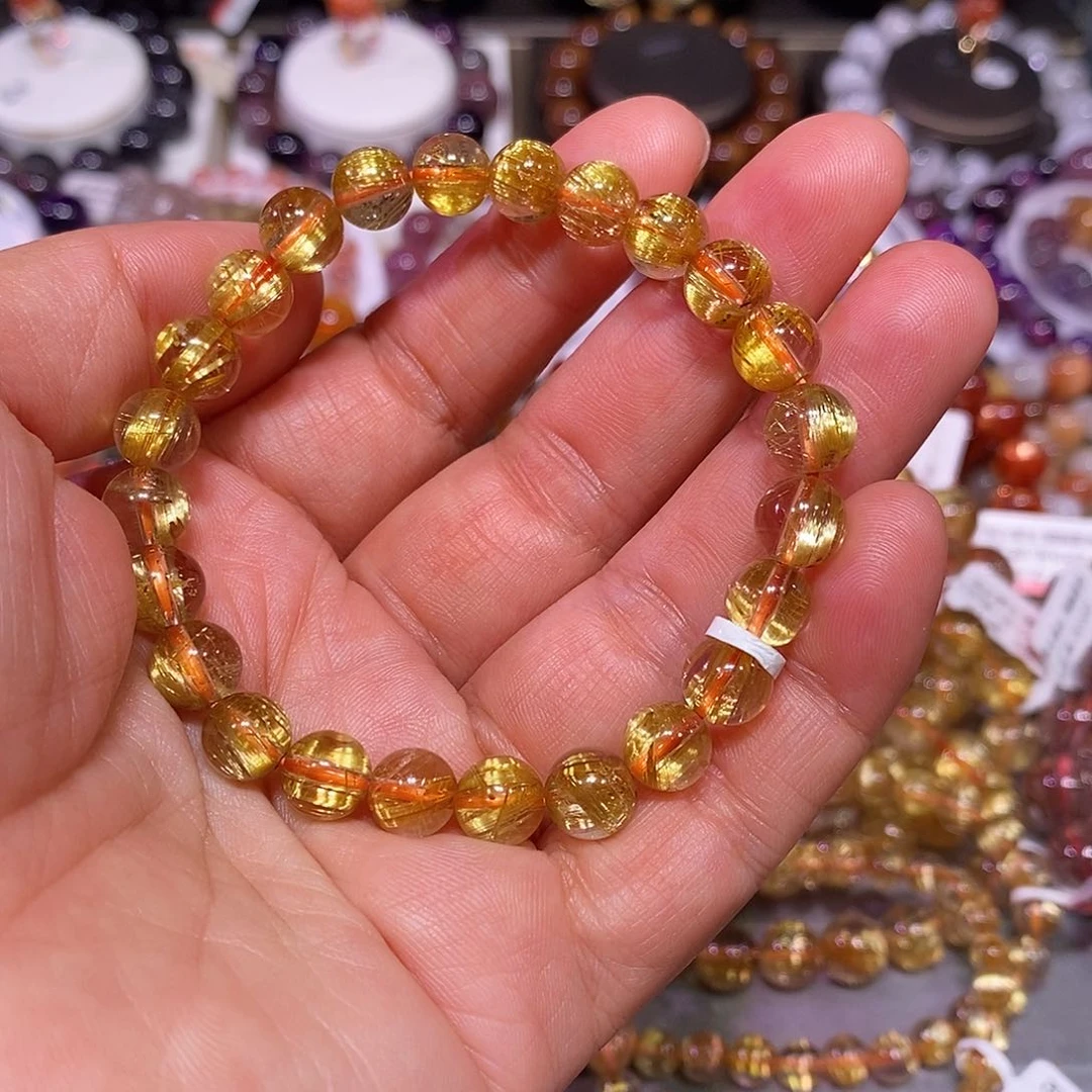 未镶嵌手链水晶金钛晶8