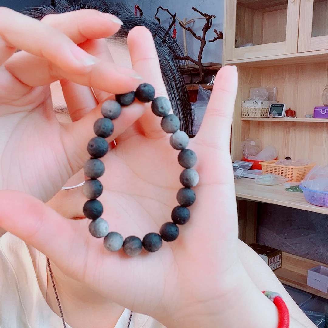 黑曜岩未镶嵌颈饰