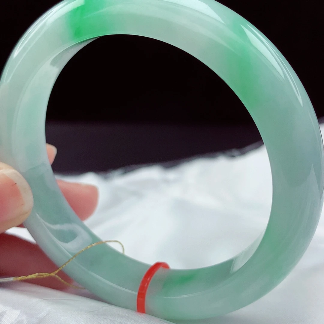 翡翠未镶嵌手镯57圈832