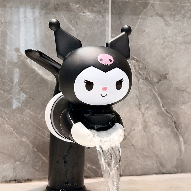 可爱库洛米卡通儿童水龙头延伸器防溅水过滤器宝宝洗手器加长导水