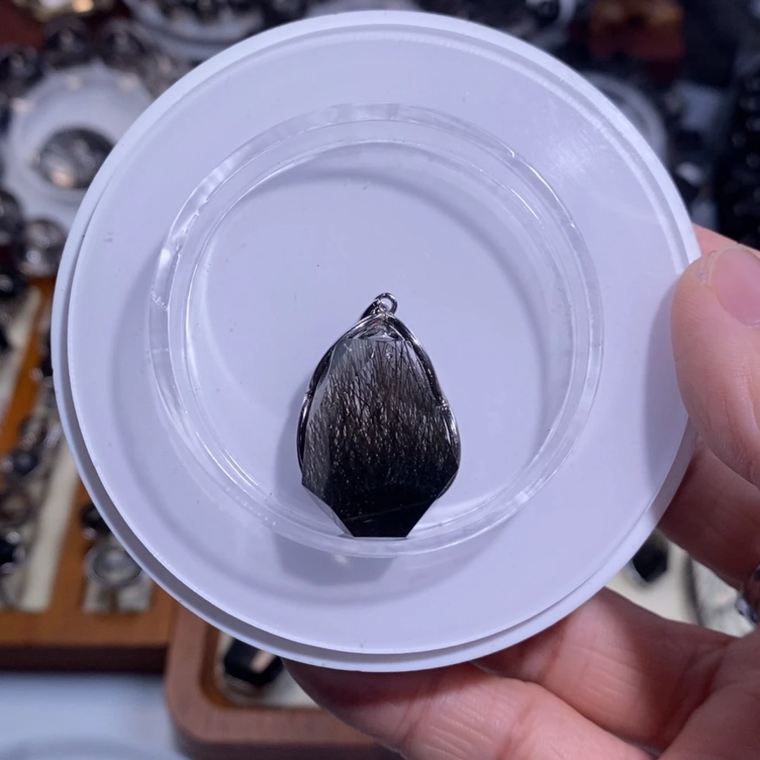 手链未镶嵌水晶黑发晶全透体满发顺发随型23×17×12毕业级