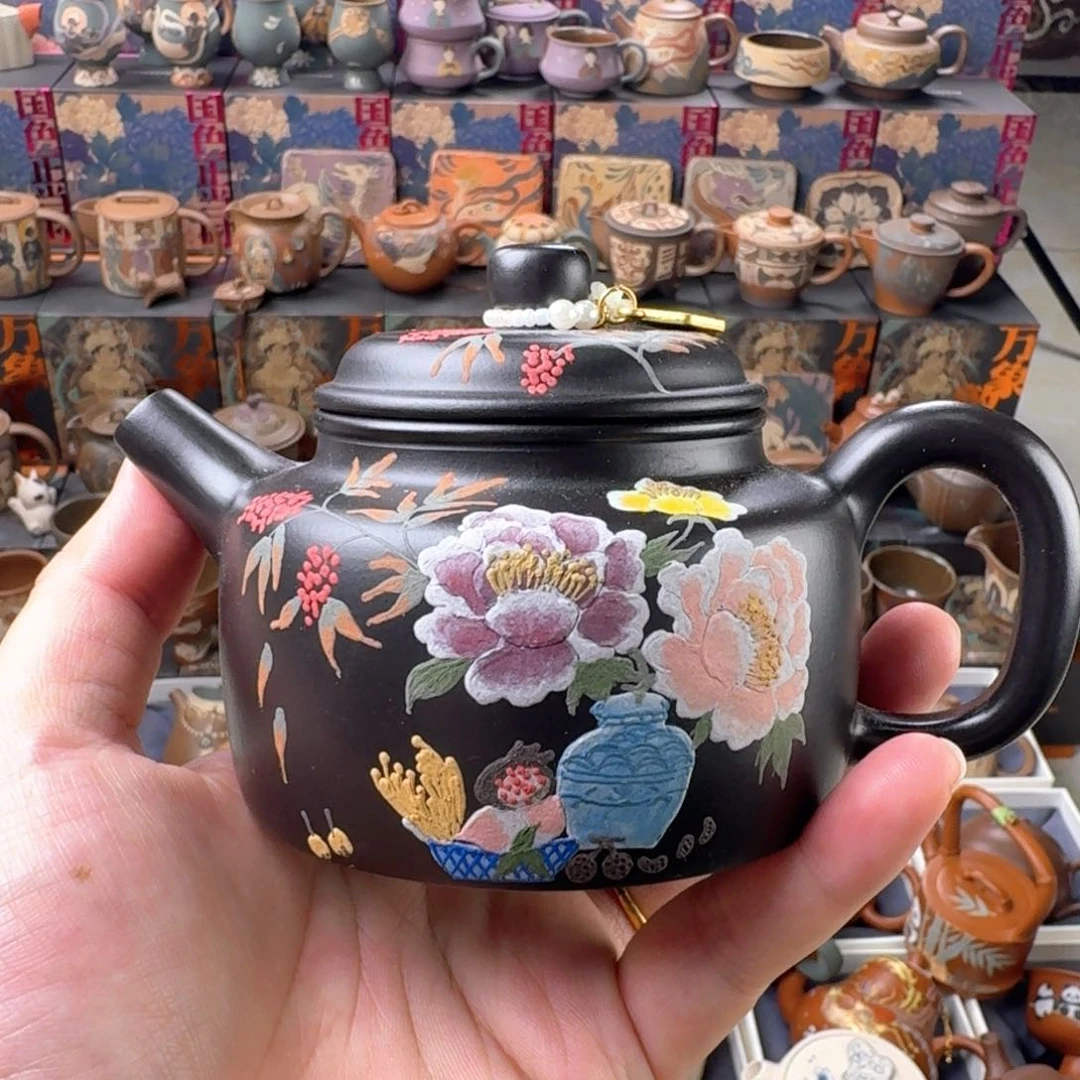 茶壶紫砂微瑕230ml原矿精工半手