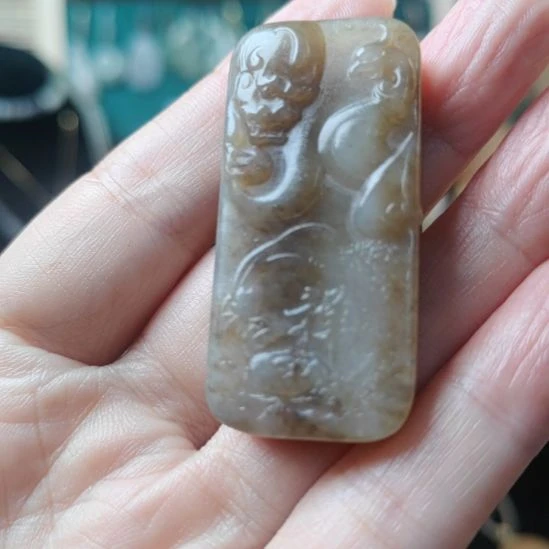 和田玉未镶嵌挂件