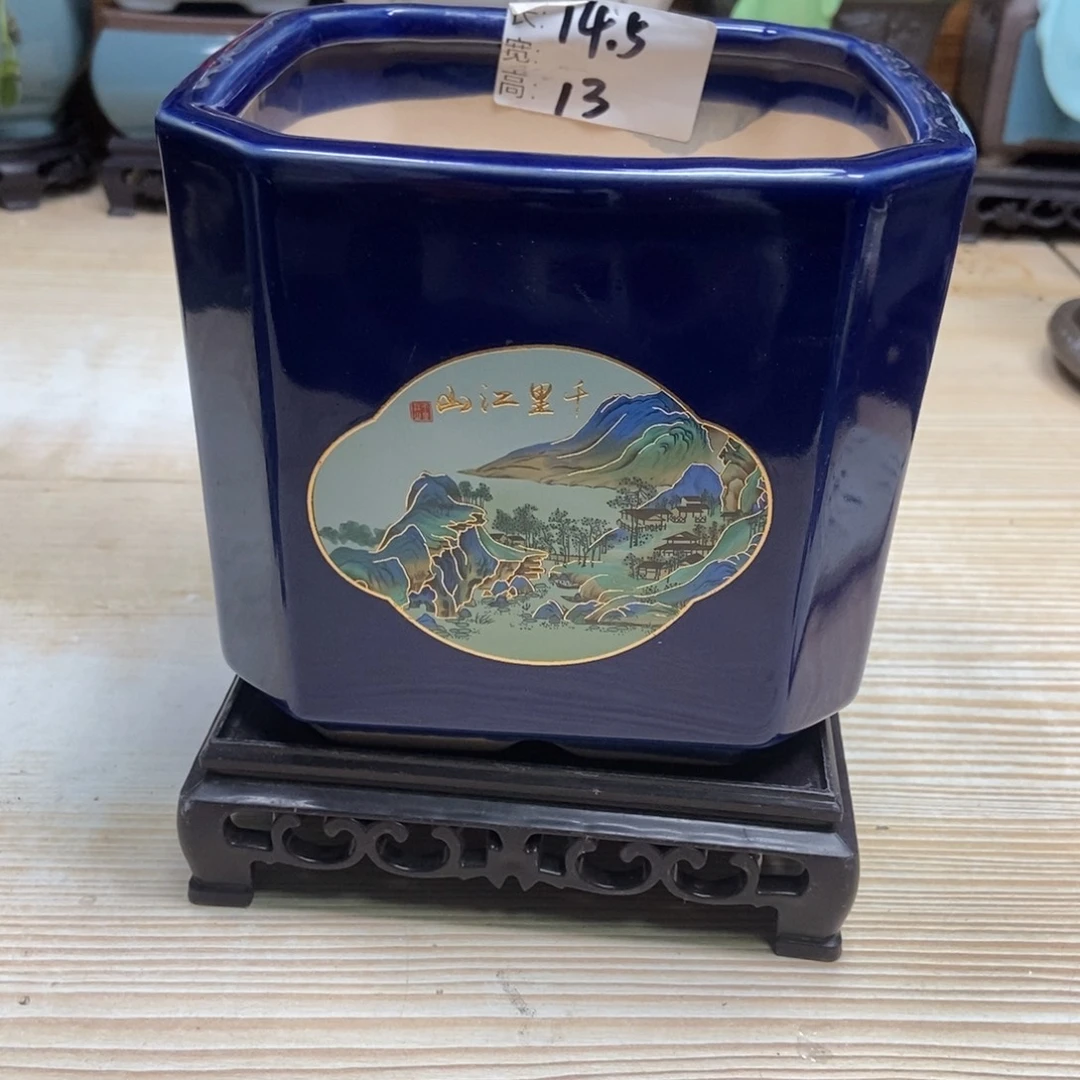 瓷片陶瓷花盆陶瓷艺术
