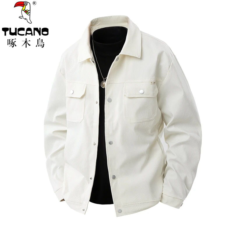 TUCANO/啄木鳥新款夹克男士户外休闲运动男装时尚舒适翻领外套男