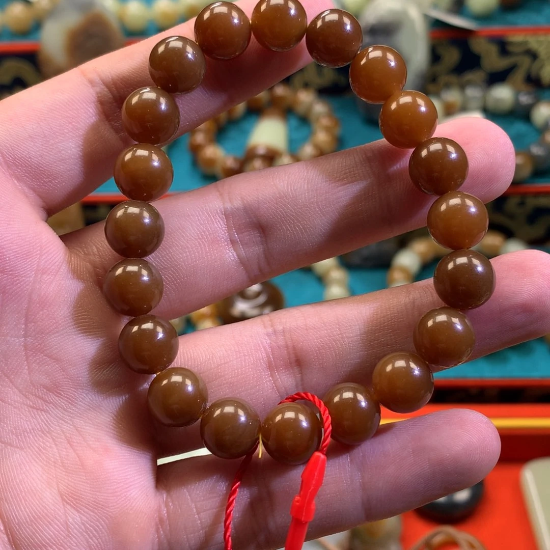 安***2和田玉（糖玉）未镶嵌手链