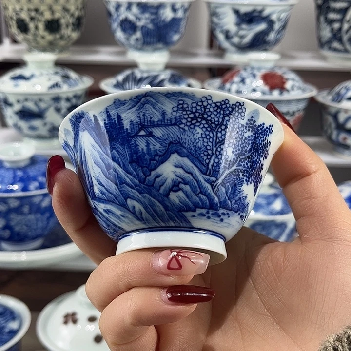 景德镇溪山居手工手绘