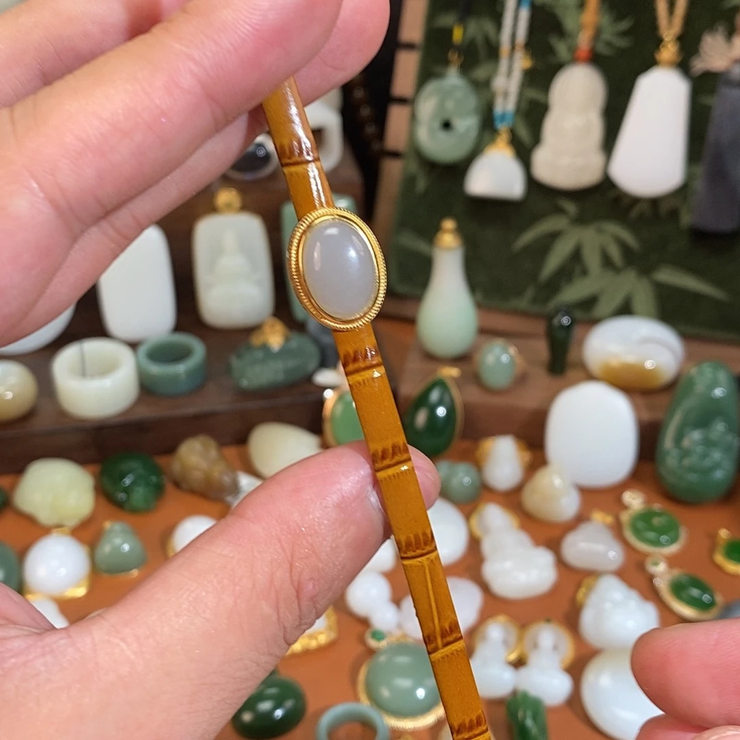 和田玉银S925镶嵌手链