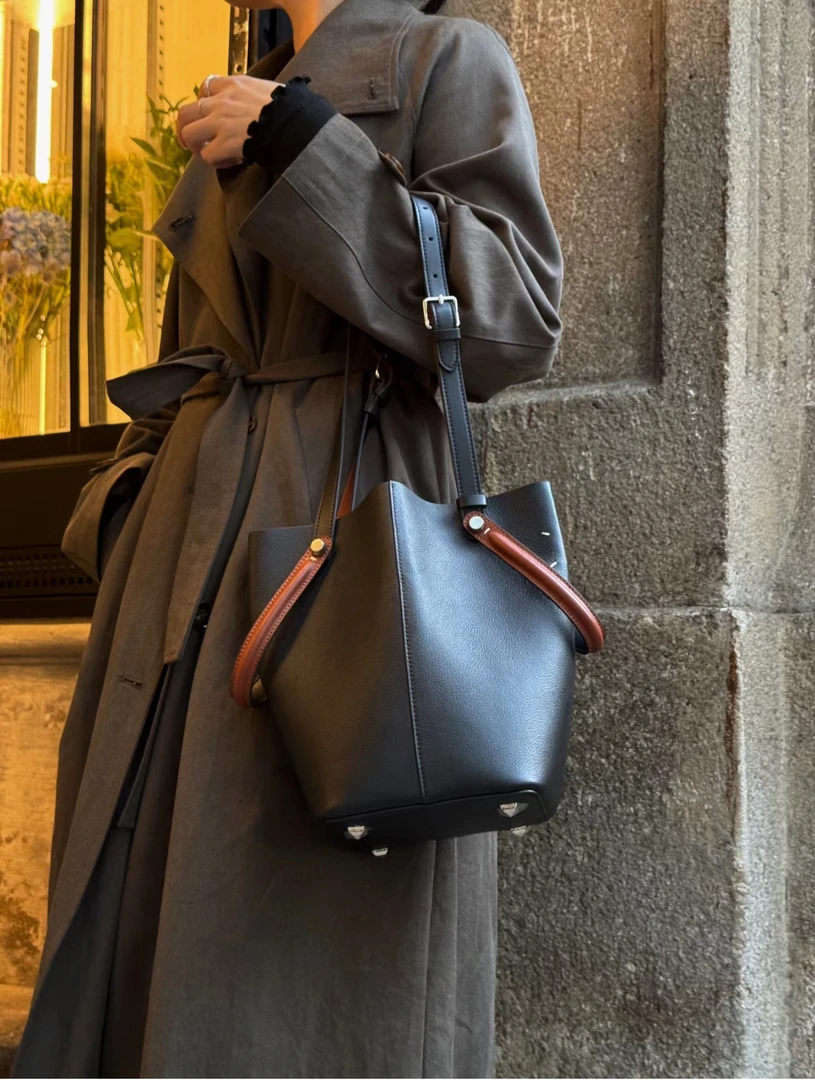 600-619【玉玉的包】 小众设计师时尚潮流百搭真皮女包