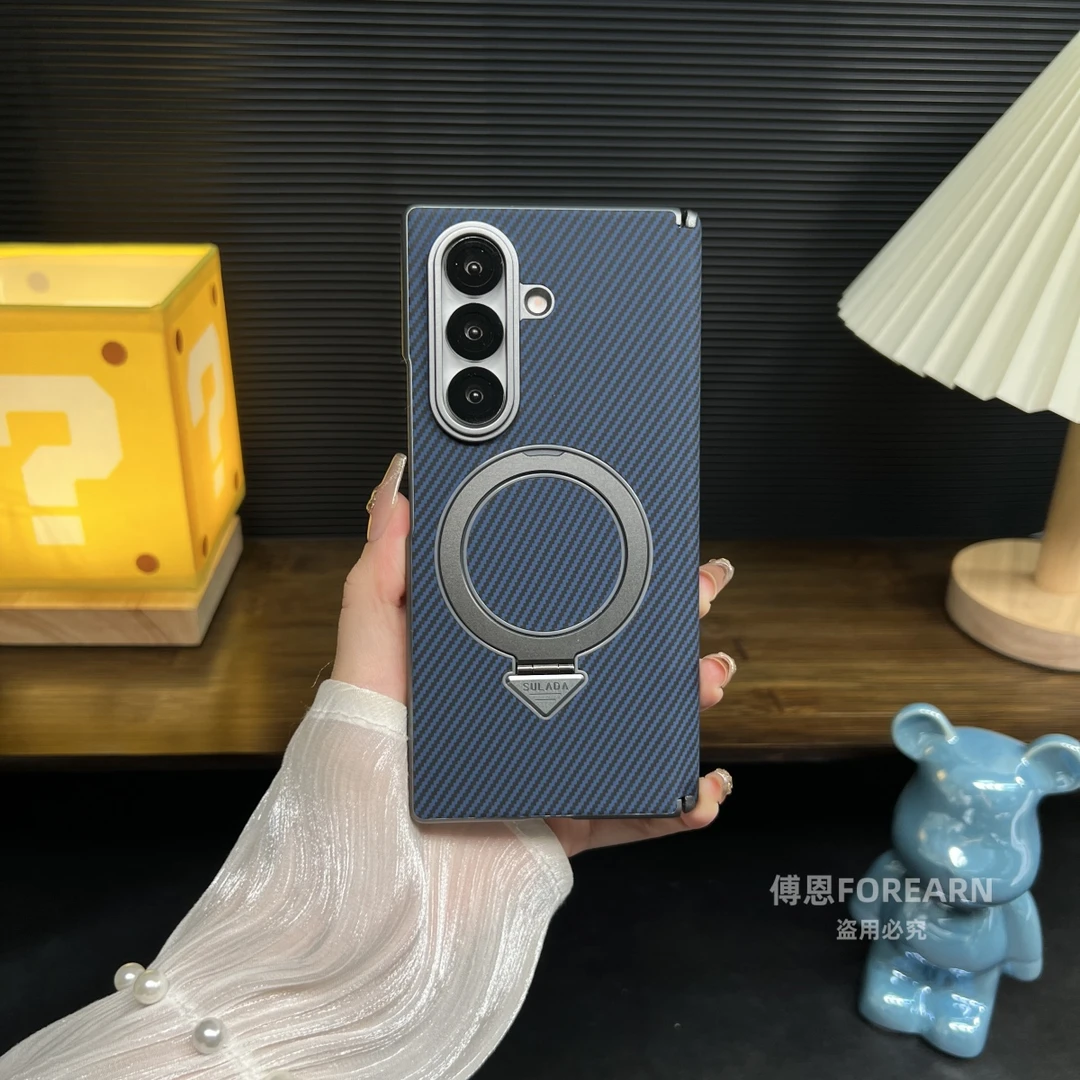 适用于三星Galaxy Z Fold7手机壳折叠屏zfold7磁吸创意凯夫拉纹