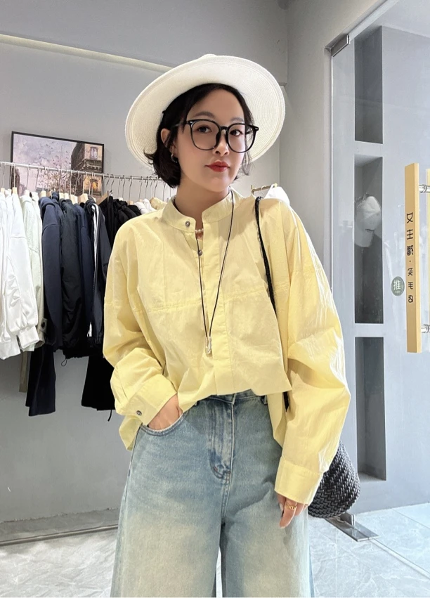 NZB 简约时尚小圆领衬衣