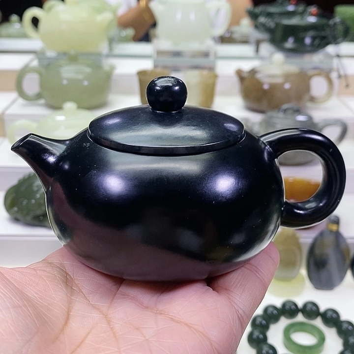 未镶嵌和田玉挂件茶壶180m l