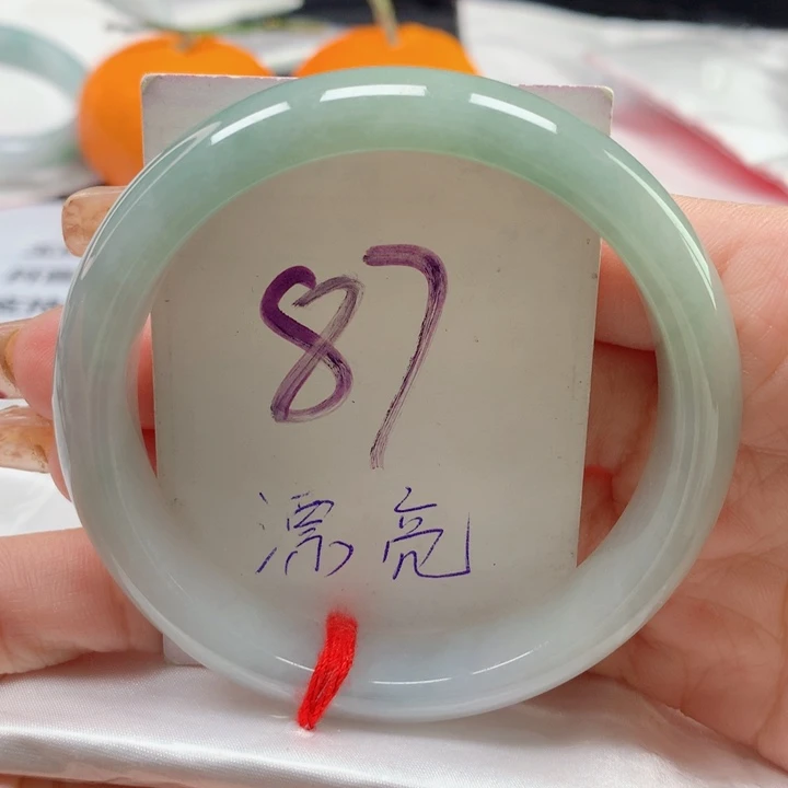 翡翠手镯未镶嵌天然翡翠58圈口