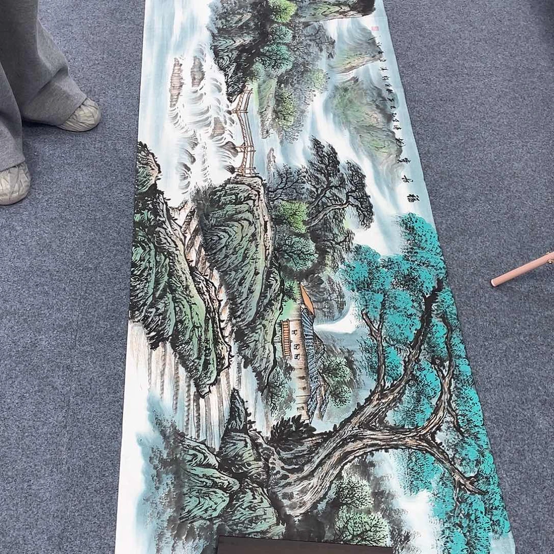 国画作品小姐姐放漏…