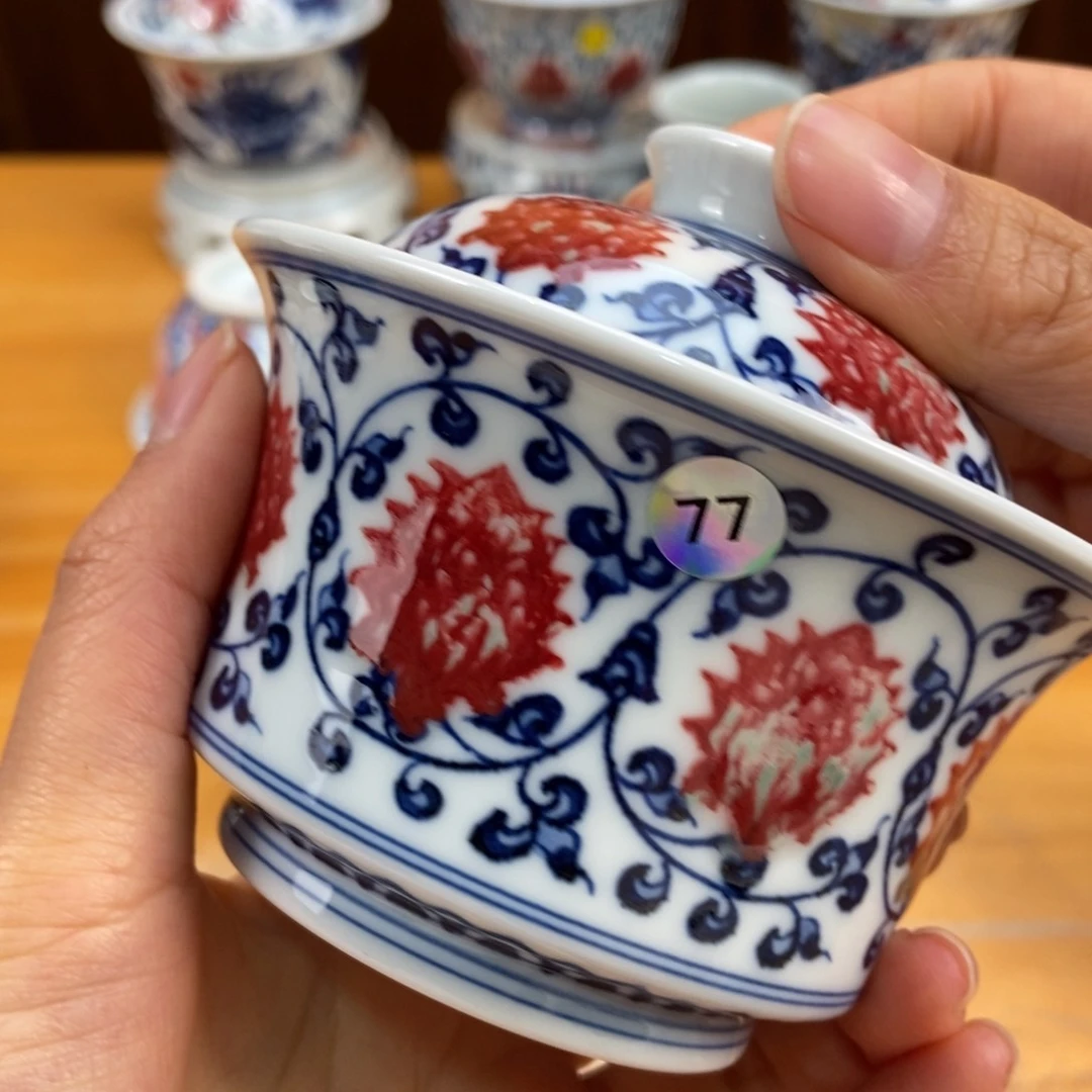 手绘现代茶具非古董