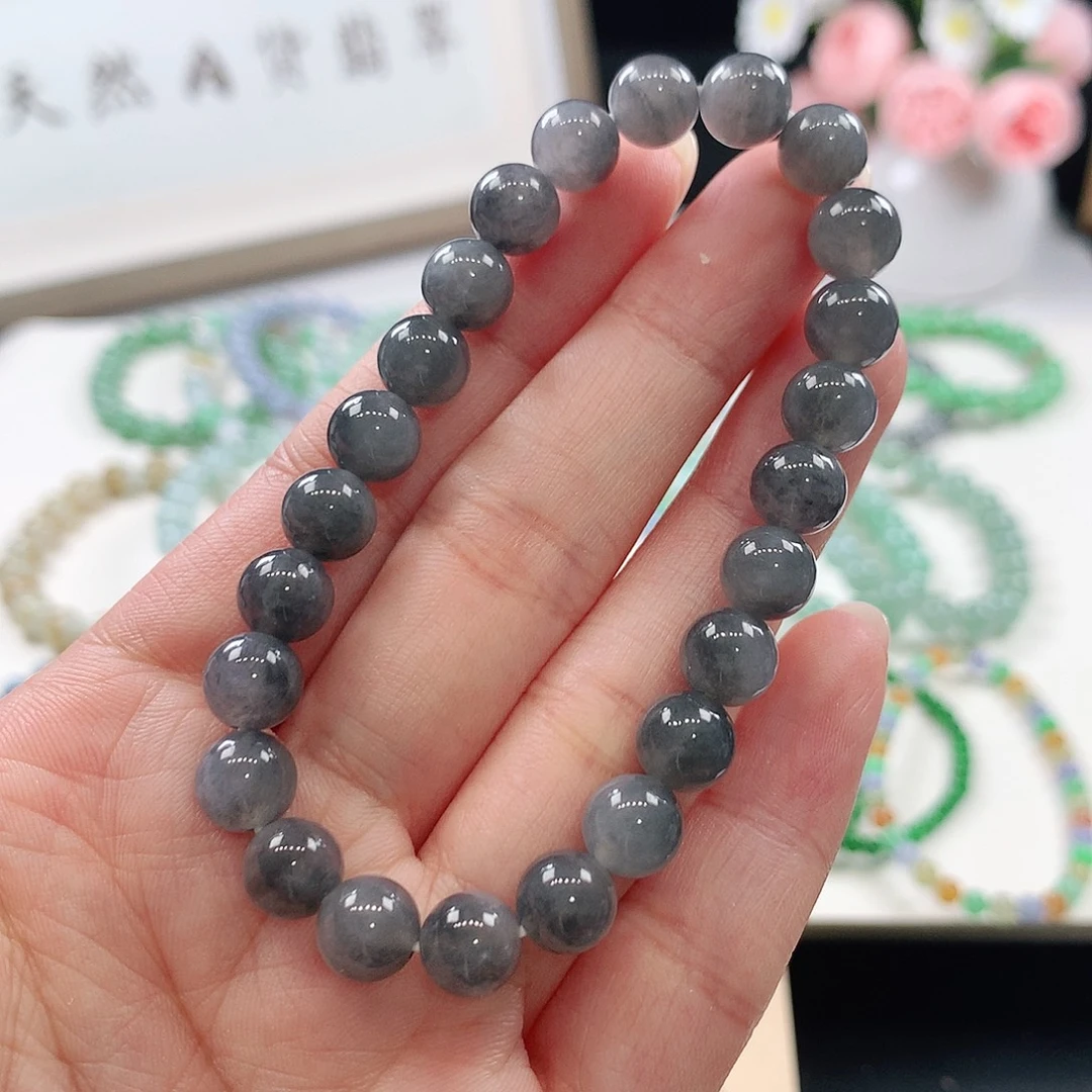 未镶嵌手链翡翠手链7.8mm