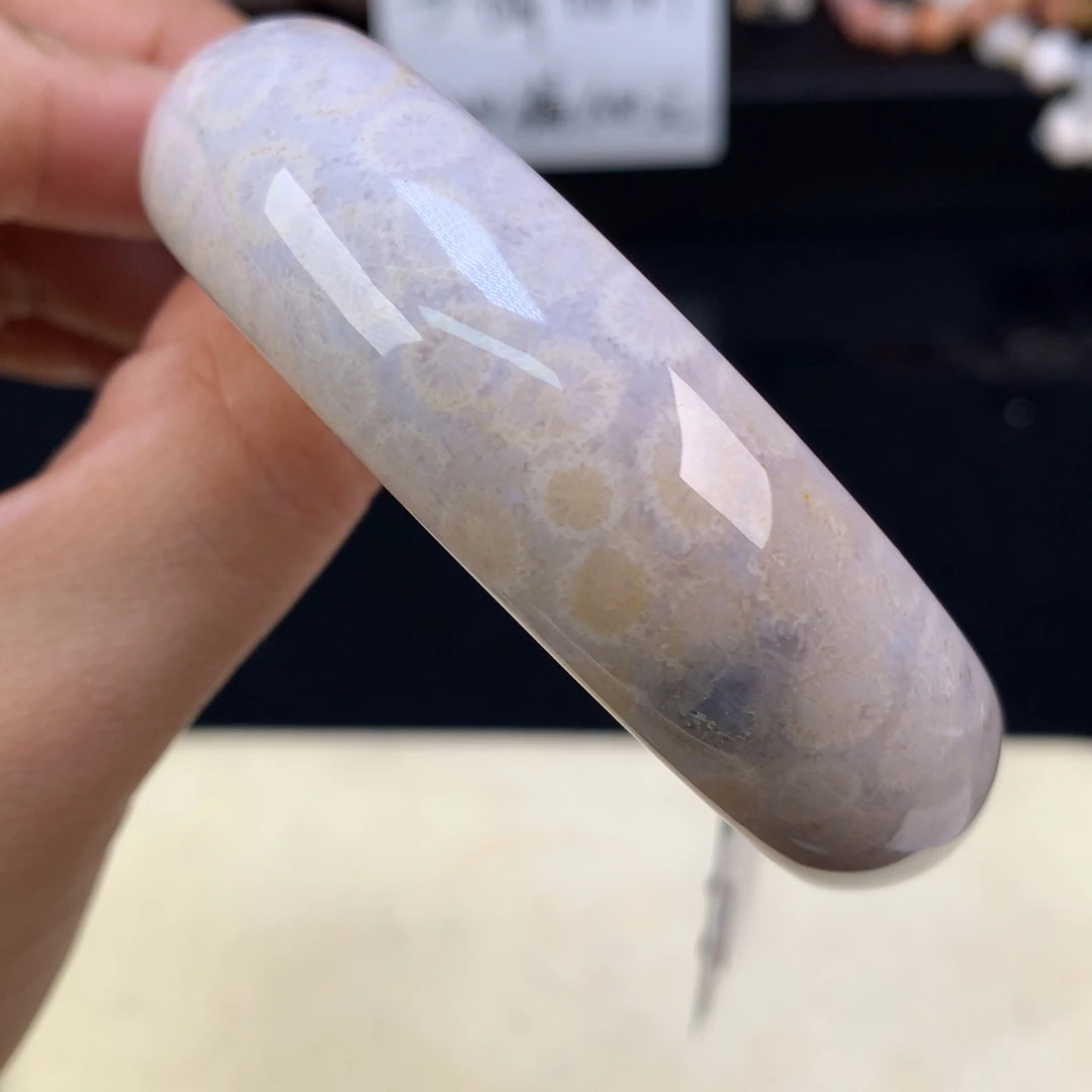 硅化珊瑚（珊瑚玉）未镶嵌吊坠(赠链)（1号）福利手镯59.4圈
