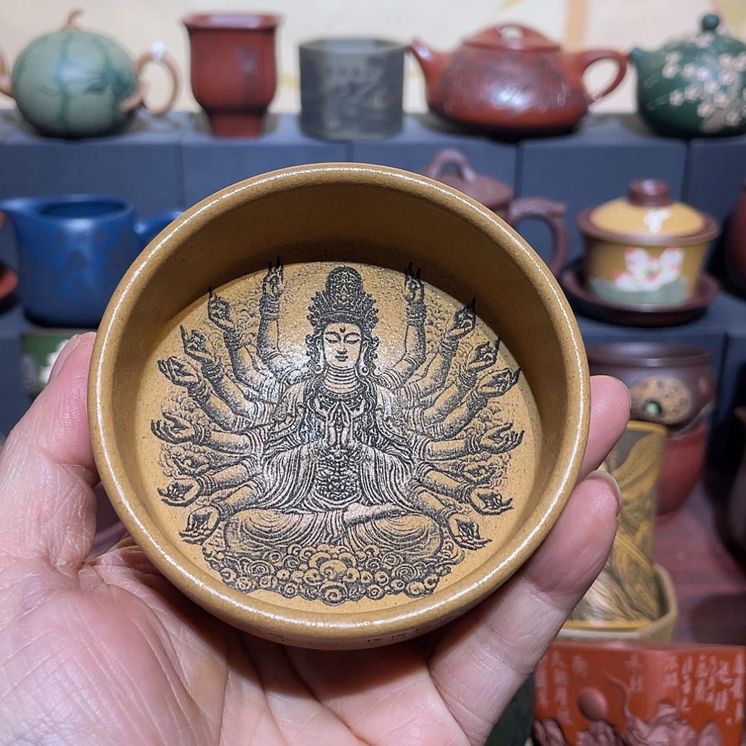原矿紫砂手工主人杯