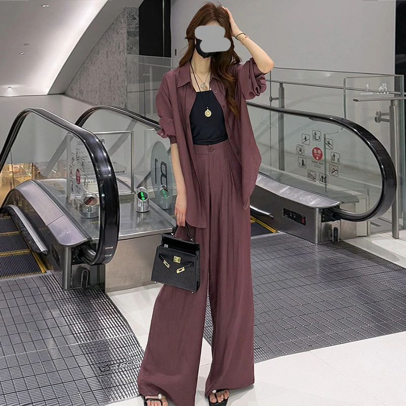 穿搭休闲衬衫气质减龄2025ootd扎染松显瘦初秋穿搭法式抹胸裙套装