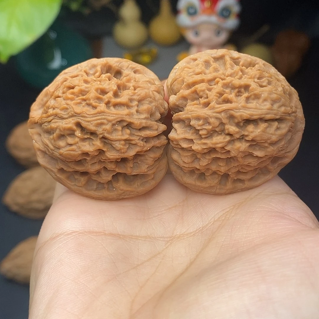 把件文玩核桃三角疆全品40